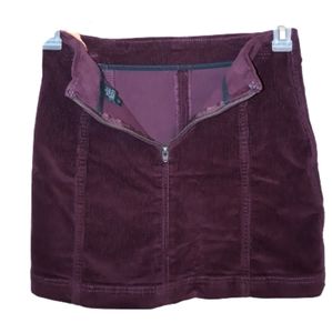 Wild Fable Size 2 Corduroy Wine Red Skirt